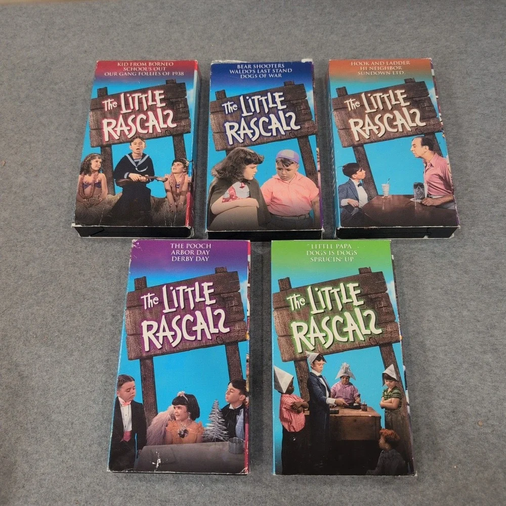 The Little Rascals Funniest Episodes VHS Set Volumes 1-5 GoodTimes Home Video - Picture 2 of 3